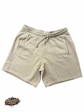 adidas ALL SZN Beige Cotton Fleece Drawstring Shorts w/ Pockets Athletic Men’s L
